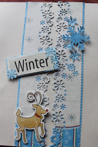 Winter Snowflake hole punch project