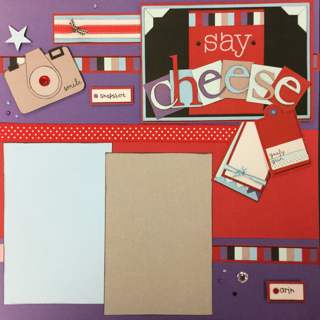 Page Kit (2) 12X12 SAY CHEESE Scrapbook @Scrapbooksrus Scrapbooksrus