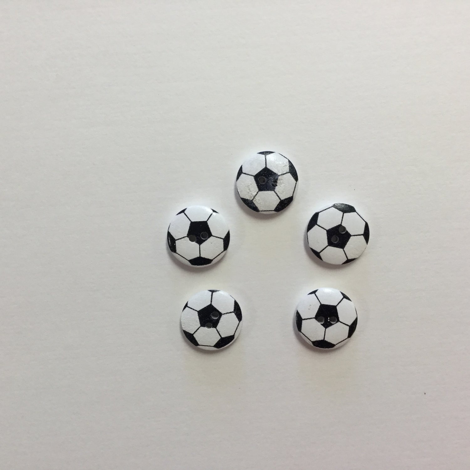 Sports Button SOCCER 1pc 3/4” Round Scrapbooksrus 