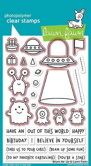 Lawn Fawn Beam Me Up Clear Stamp @Scrapbooksrus Las Vegas Store