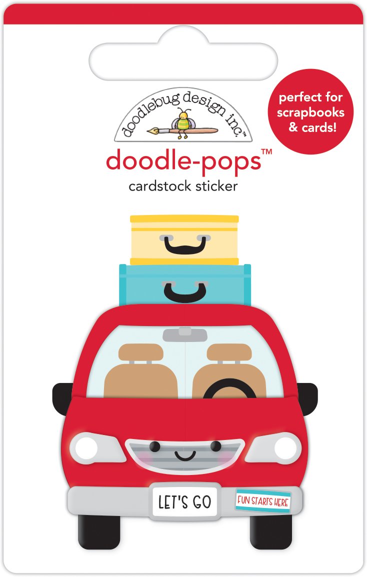 Doodlebug Fun At The Park ARE WE THERE YET Doodle-Pops 3D Stickers Scrapbooksrus