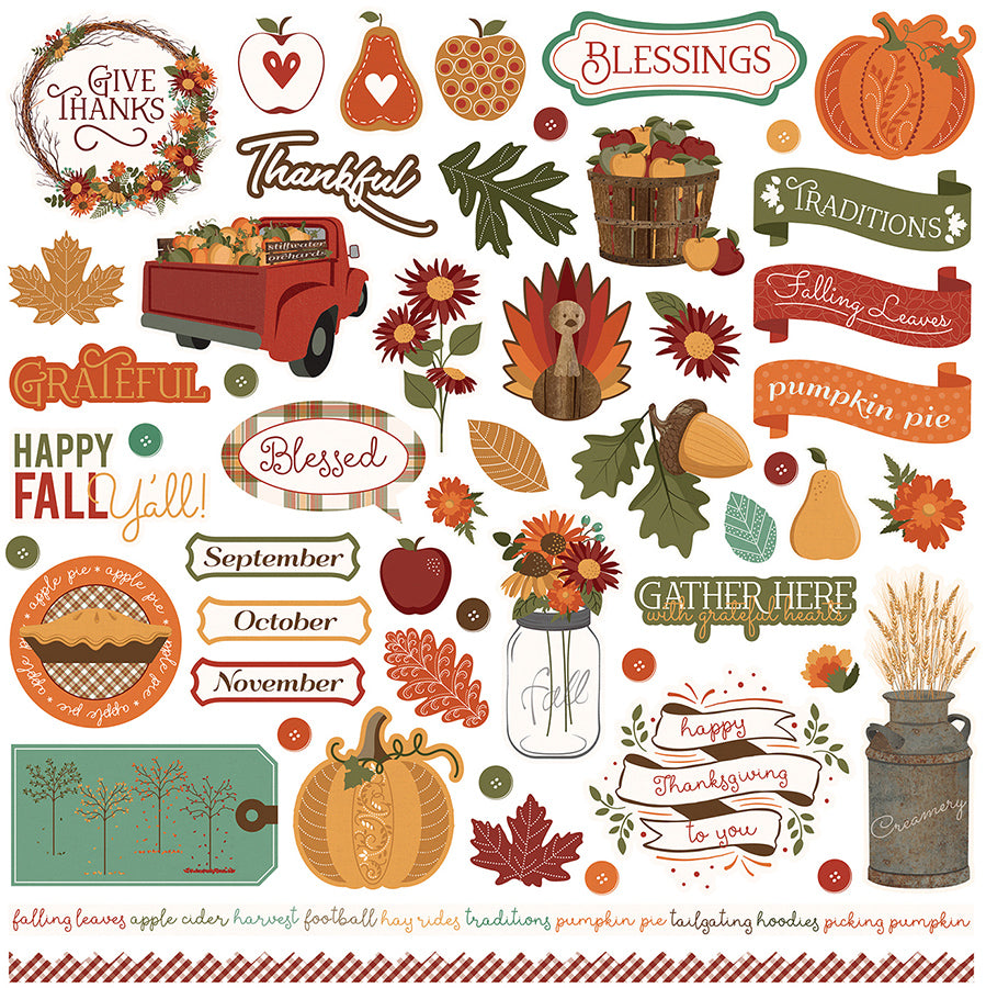 Photoplay AUTUMN ORCHARD 12X12 Paper Collection Pack