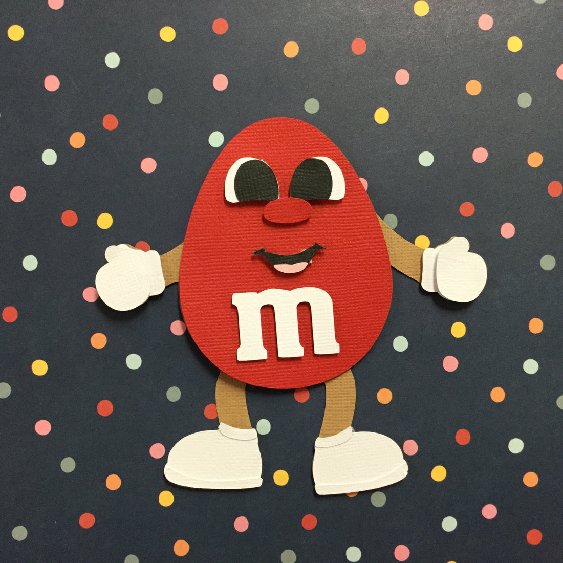 Las Vegas M&M’s RED PEANUT Custom DieCut Discontinued Scrapbooksrus