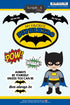 Scrapbook Customs BAT SUPERHERO STICKERS 7pc Scrapbooksrus 