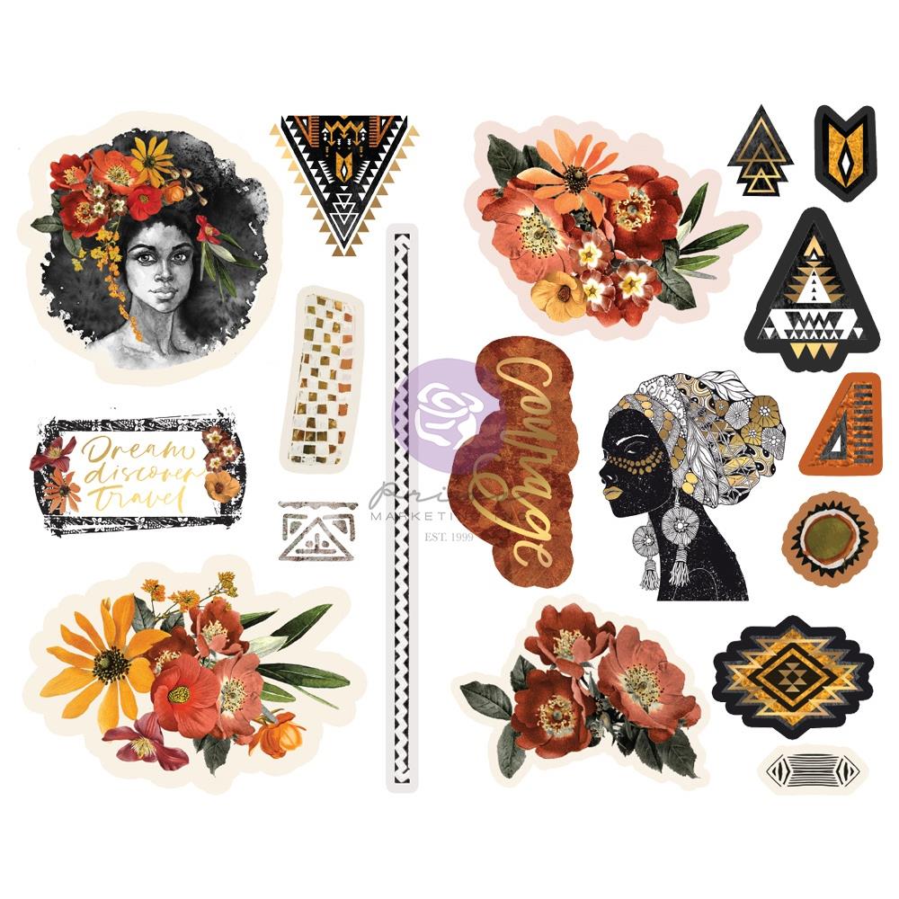 Prima DIAMOND Chipboard Stickers 18pc Scrapbooksrus