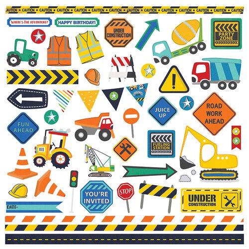 PhotoPlay LITTLE BUILDER Element Stickers Scrapbooksrus 