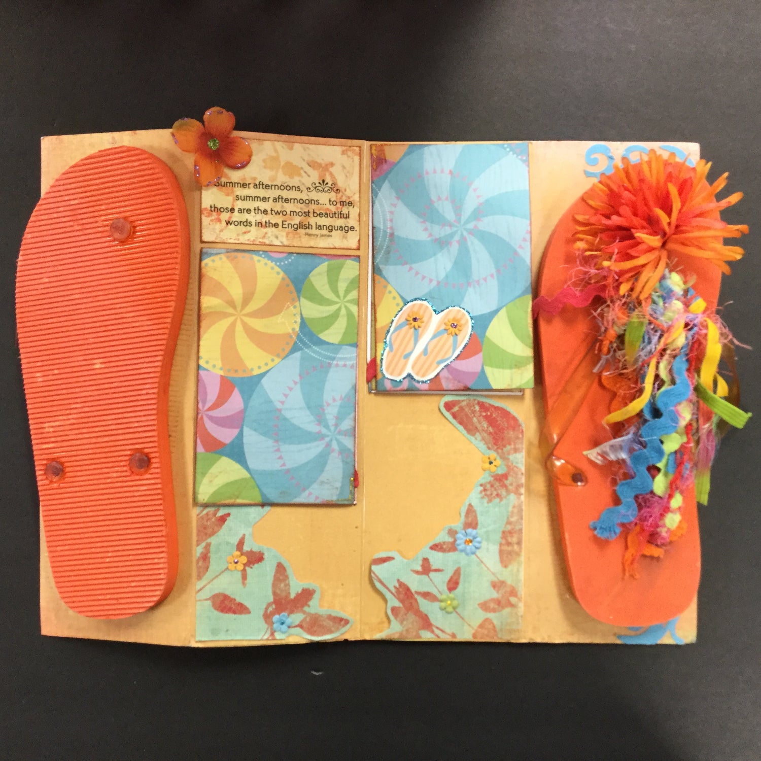 Summer FLIP FLOP Scrapbook Album Kit Scrapbooksrus 