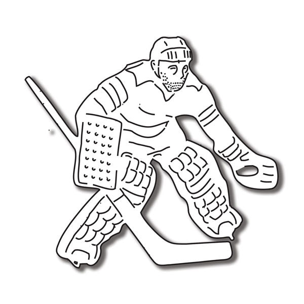 Hockey Scrapbook Customs HOCKEY GOALIE Diecut 1pc