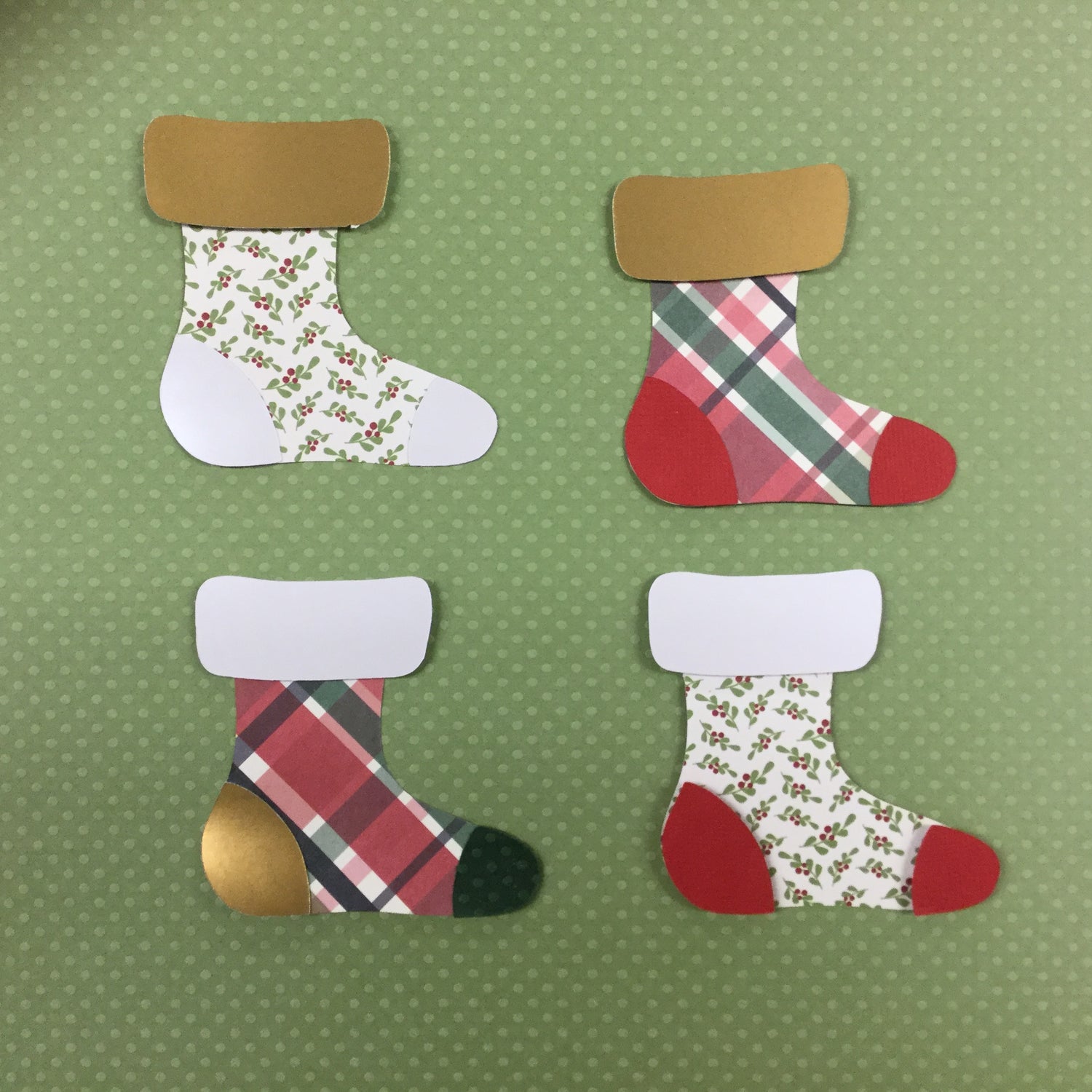 Christmas STOCKING Custom Die Cuts Scrapbooksrus 