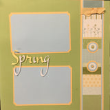 $5.00 Premade Pages SPRING (2) 12"X12" Scrapbook Pages Scrapbooksrus 