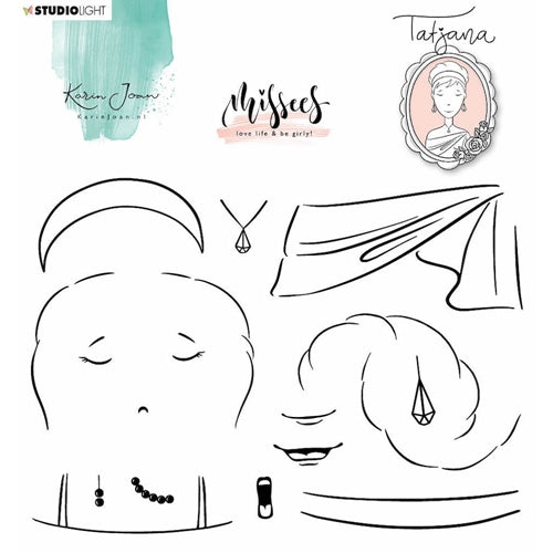 Studio Light Misees TATIANA Clear Acrylic Stamp Set 14pc Scrapbooksrus