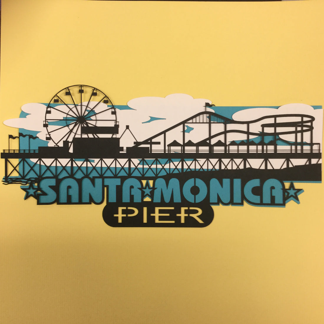 SANTA MONICA PIER Custom Travel Scrapbook Die Cuts Scrapbooksrus 