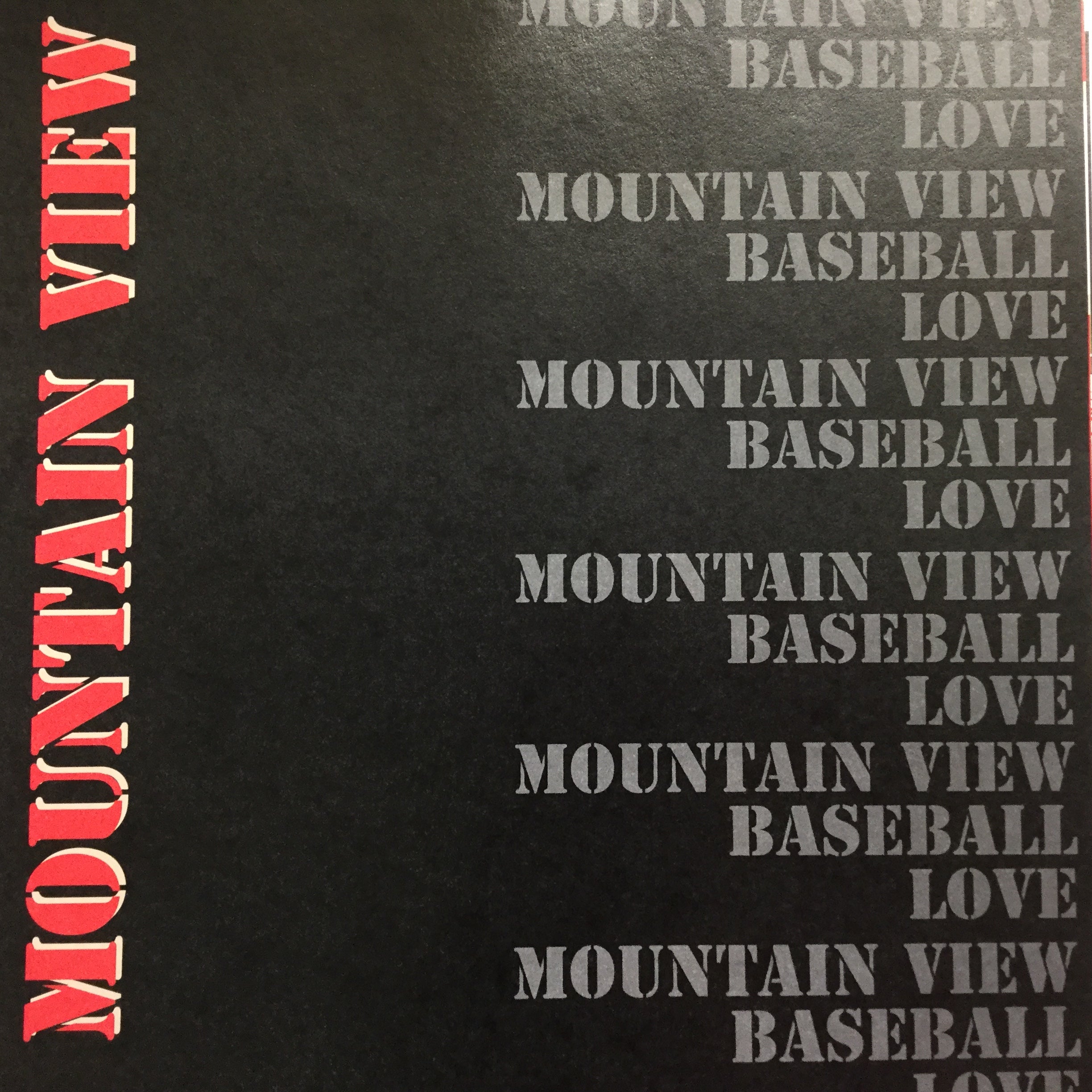 MOUNTAIN VIEW BASEBALL Pride Kit 12&quot;X12&quot; Scrapbook Paper