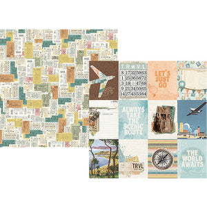 Simple Stories Simple Vintage Traveler 12&quot;x12&quot; COLLECTION KIT Scrapbooksrus 