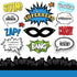 SUPERHERO Sticker 12"X12" Scrapbook Customs Scrapbooksrus 