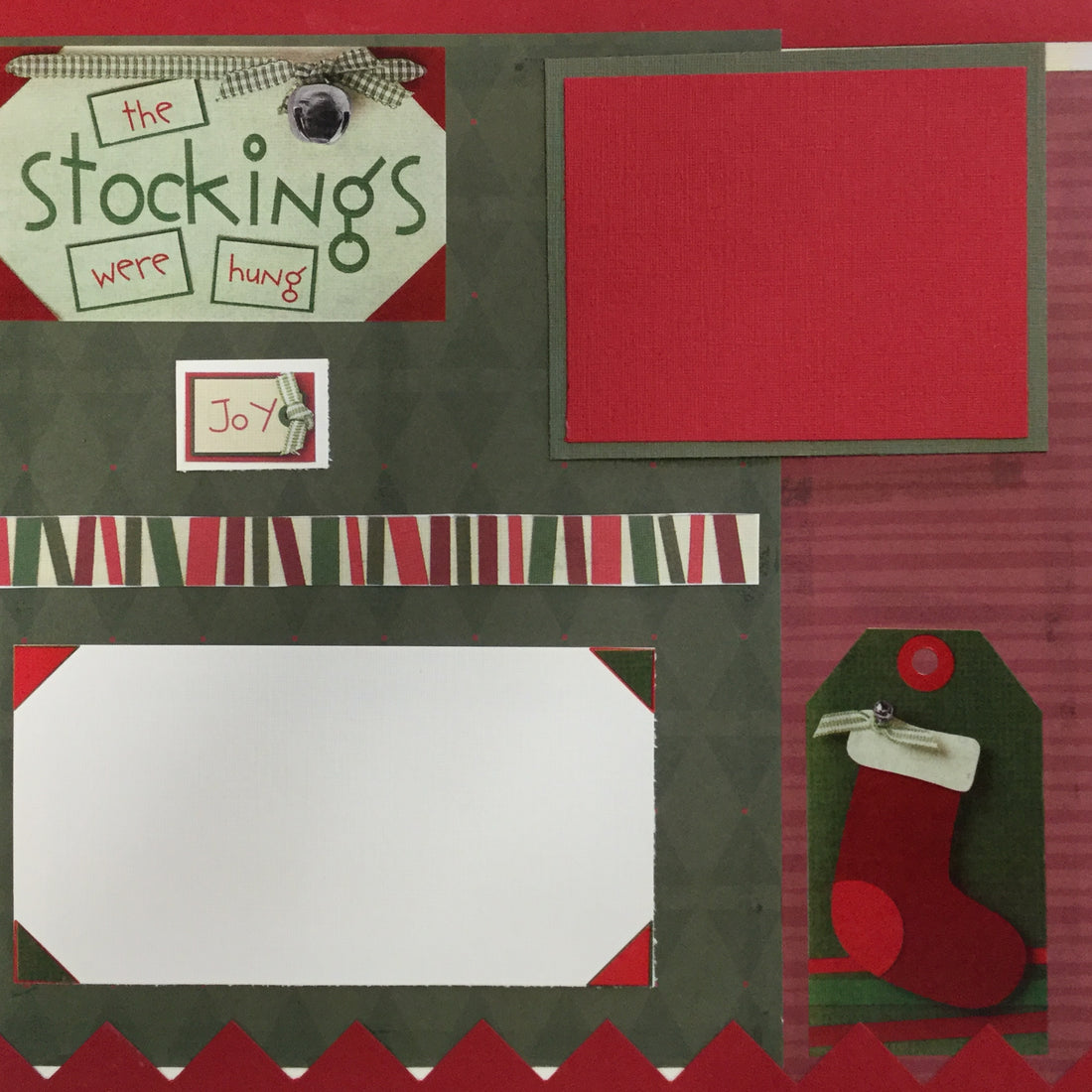 Premade Page NIGHT BEFORE CHRISTMAS (2) 12X12 Scrapbook @Scrapbooksrus