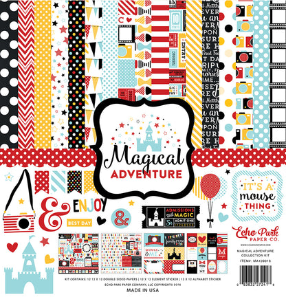 Echo Park MAGICAL ADVENTURE 12&quot;x12&quot; Disney Scrapbook Collection Kit