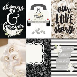 Simple Stories Always & Forever 4x6 VERTICAL ELEMENTS 12x12 Scrapbook Paper Scrapbooksrus