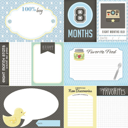 BABY’S FIRST YEAR DS Journal 12X12 Boy Paper Kit