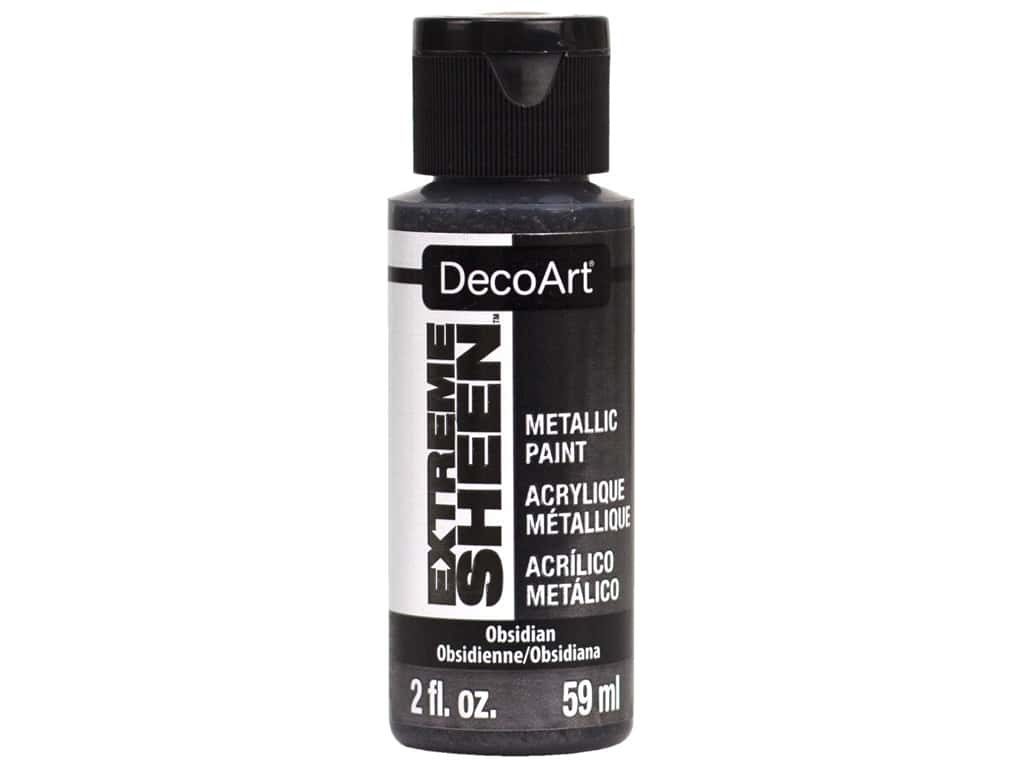 DecoArt Extreme Sheen OBSIDIAN Metallic Acrylic Paint Scrapbooksrus 