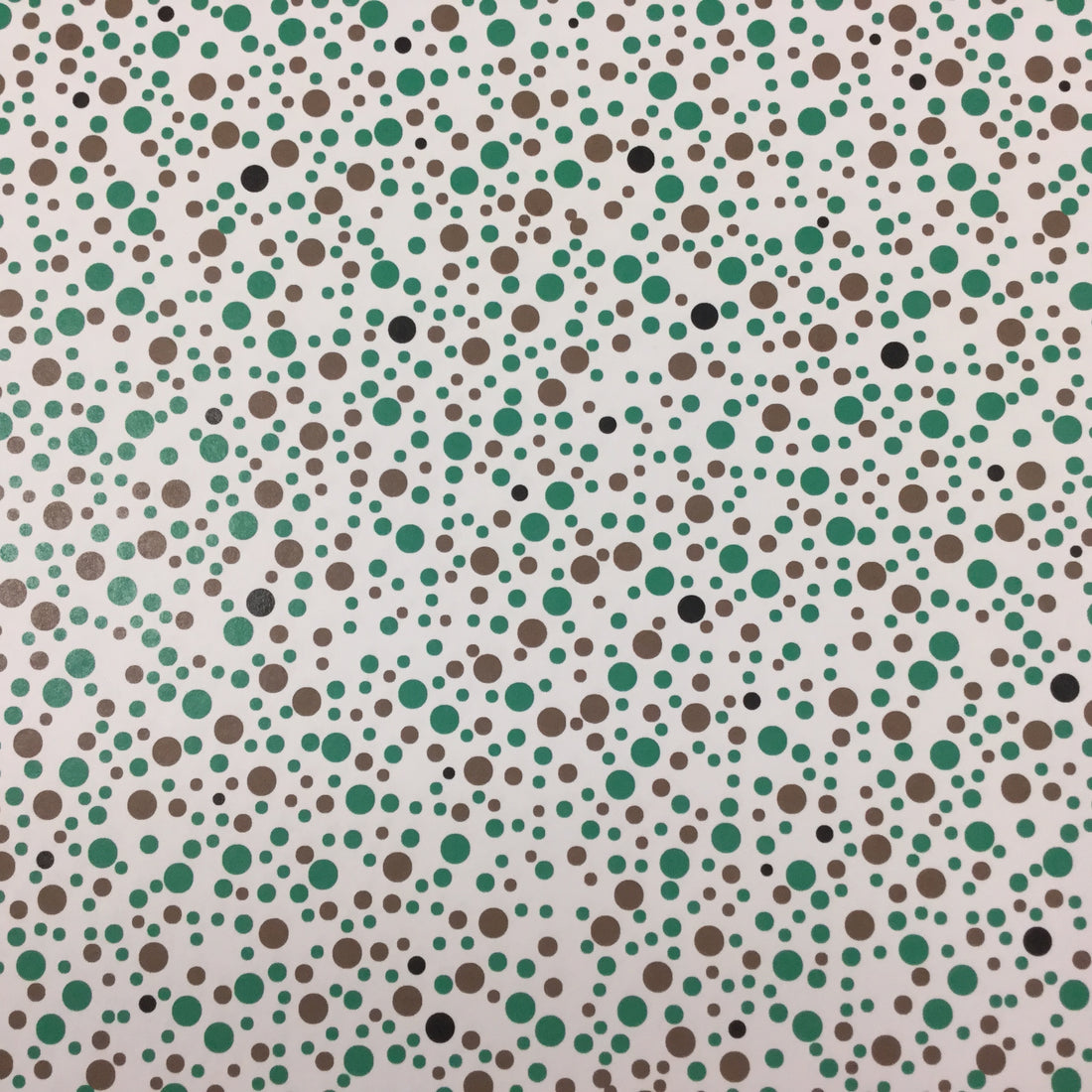 Scrapbook Customs Retro Dots GREEN &amp; BROWN 12X12 Scrapbook Paper Scrapbooksrus 