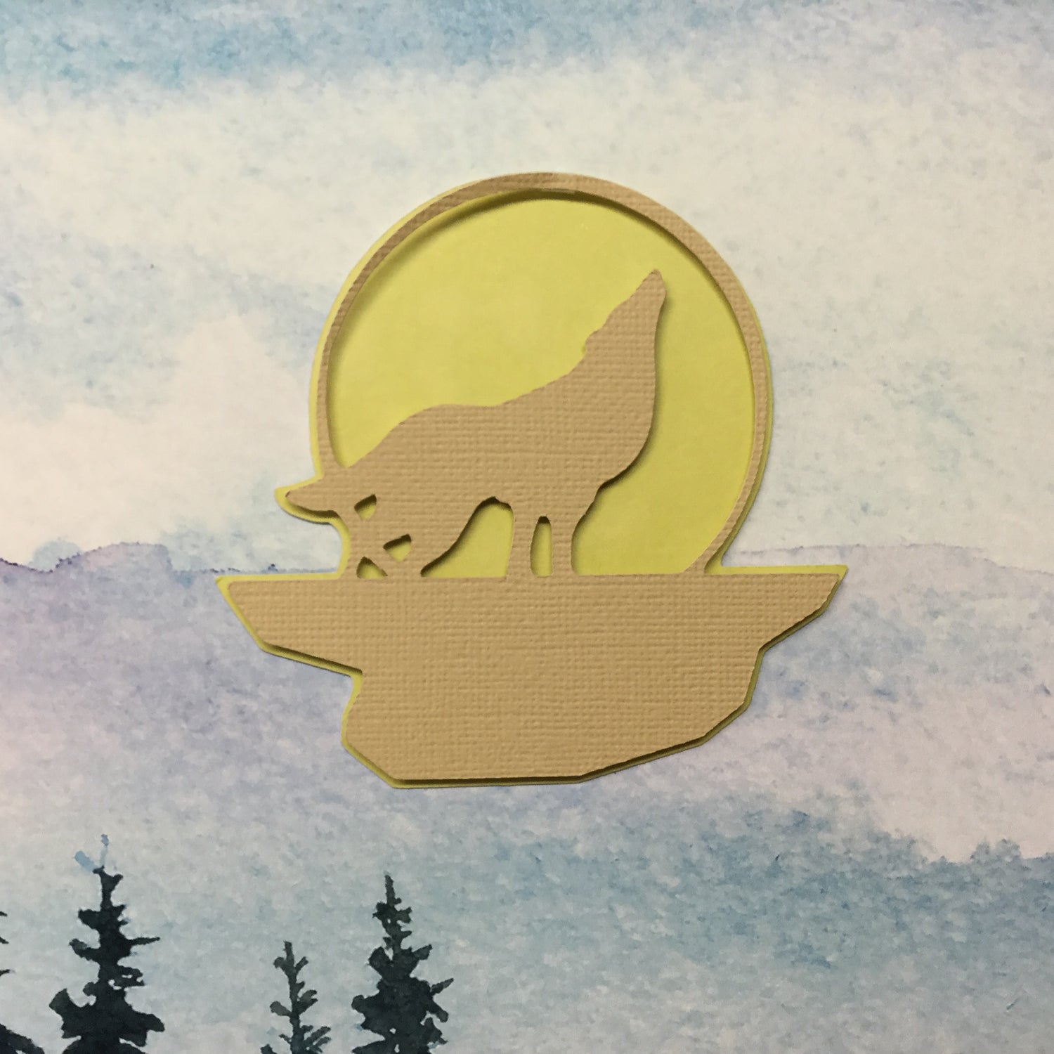 WOLF Custom Scrapbook Die Cut Embellishments