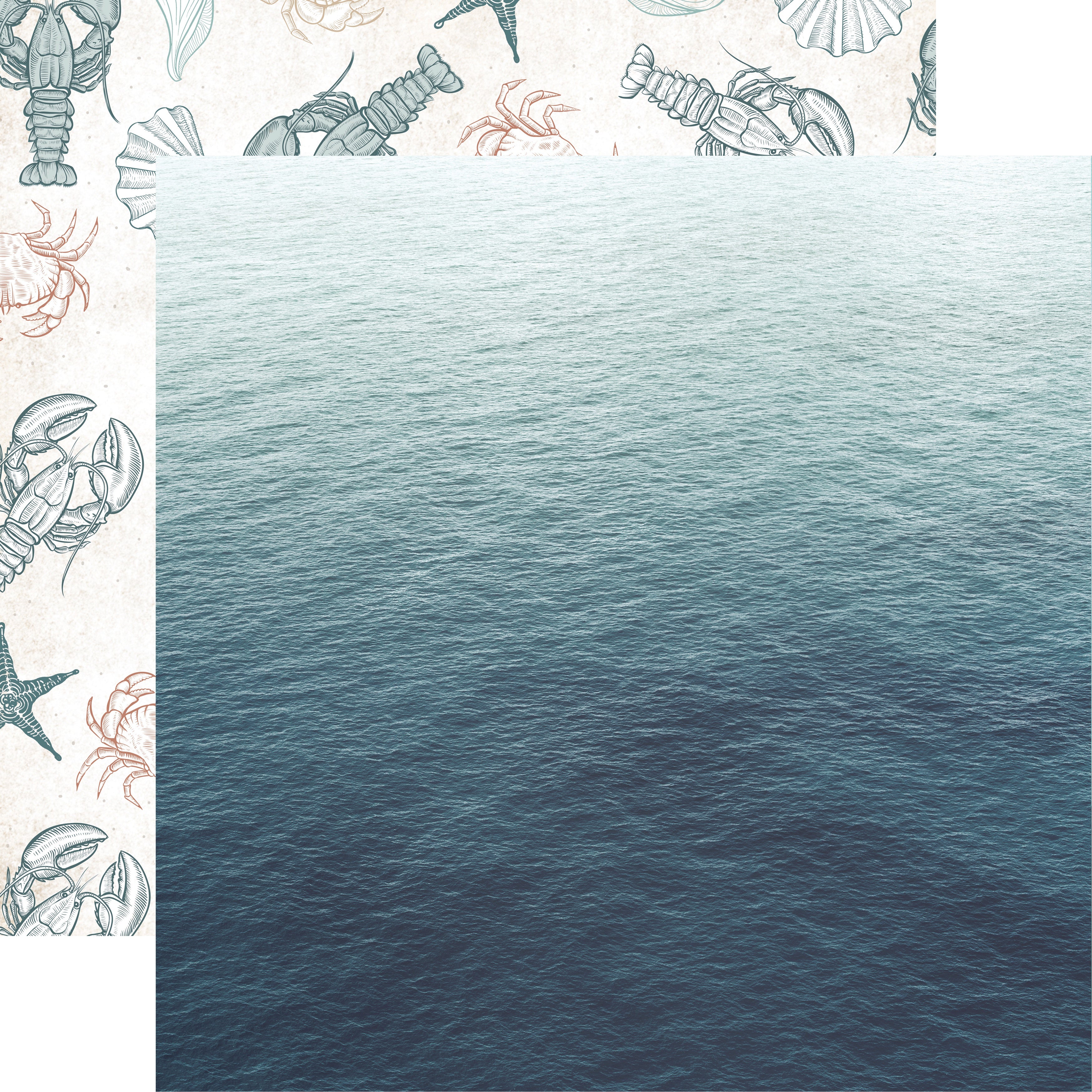 Kaisercraft Uncharted Waters Collection OCEANIC 12&quot;X12&quot; 1 Scrapbook Paper Scrapbooksrus 