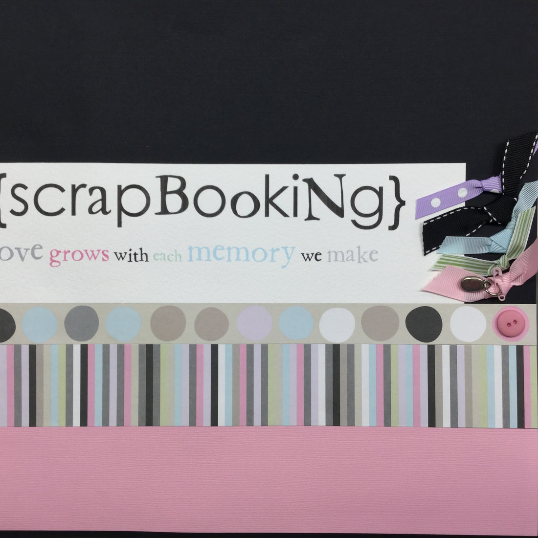 Premade Page SCRAPBOOKING MEMORY 12"x12" Scrapbook