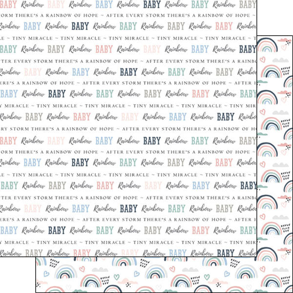 RAINBOW BABY DS 12x12 Scrapbook Paper Scrapbooksrus