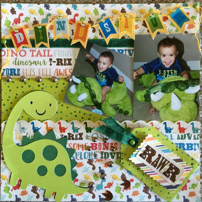 Echo Park DINO FRIENDS Scrapbook Kit