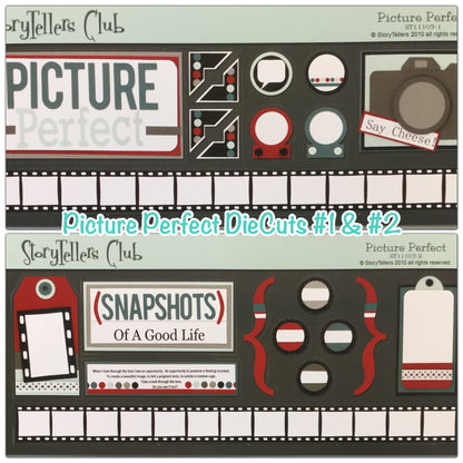 Storytellers PICTURE PERFECT KIT 12&quot;X12&quot; Scrapbook Paper &amp; DieCuts 28pc