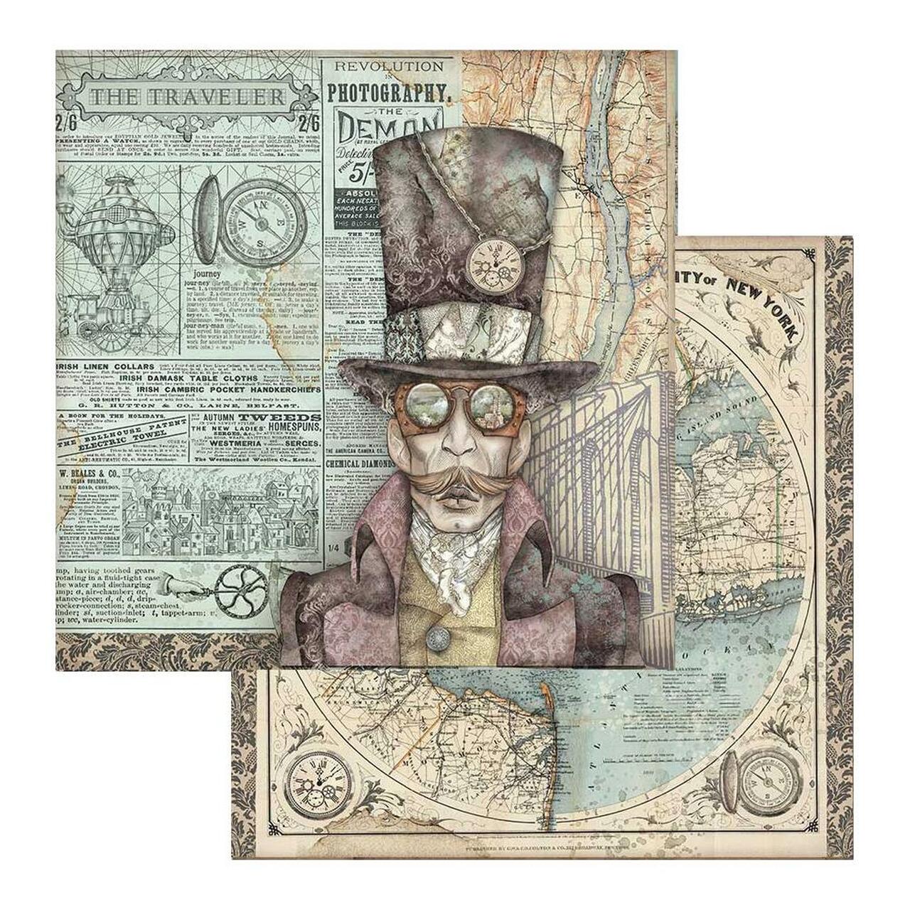 Stamperia SIR VAGABOND 12&quot;X12&quot; Paper Pad Scrapbooksrus 