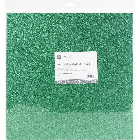 Etcetera 12&quot;X12&quot; Non-Shed Glitter Cardstock Paper Scrapbooksrus 