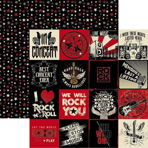 Reminisce Rockstar LET’S ROCK 12&quot;X12&quot; Paper Scrapbooksrus 