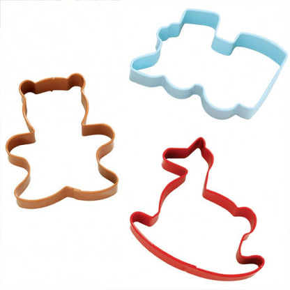 Wilton COOKIE CUTTER SET Holiday Celebration 3pc Scrapbooksrus 