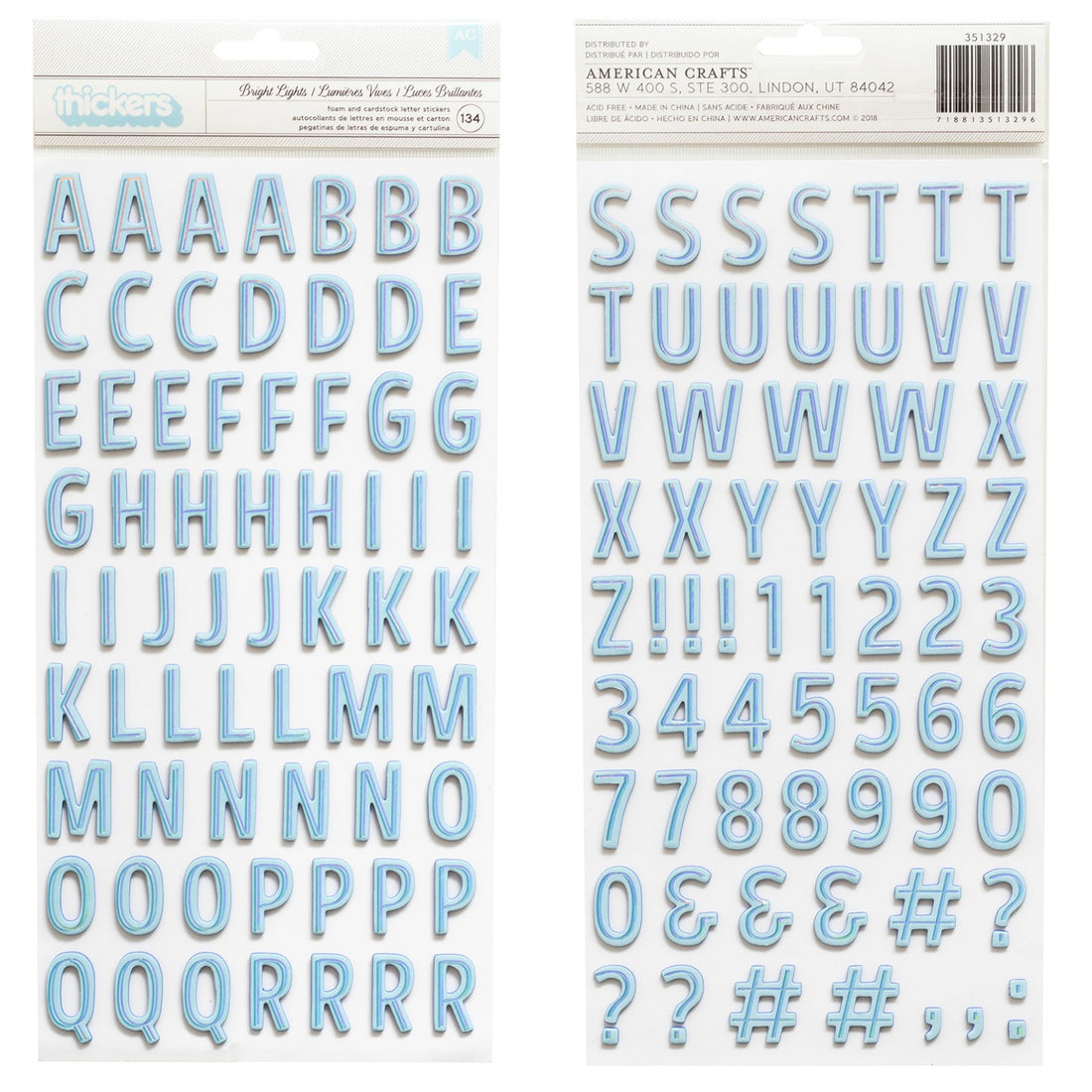 American Crafts Shimelle SPARKLE CITY Cardstock and Foam Stickers Scrapbooksrus