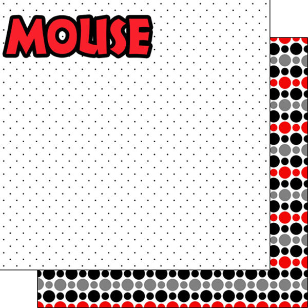 MAGICAL MOUSE BOY RIGHT DS 12"X12" Scrapbook Paper Scrapbooksrus