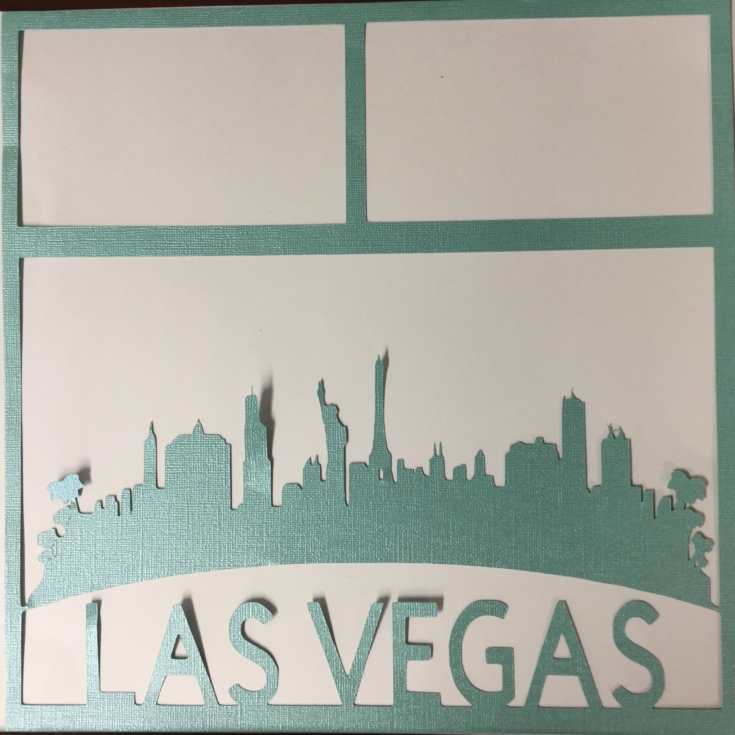 Page Frame LAS VEGAS SKYLINE 12&quot;x12&quot; Scrapbook Overlay LV