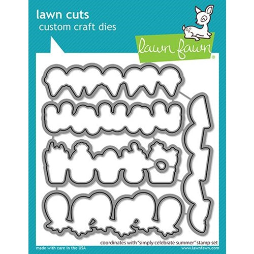 Lawn Cuts SIMPLY CELEBRATE SUMMER  Custom Craft Die 6pc. Scrapbooksrus 