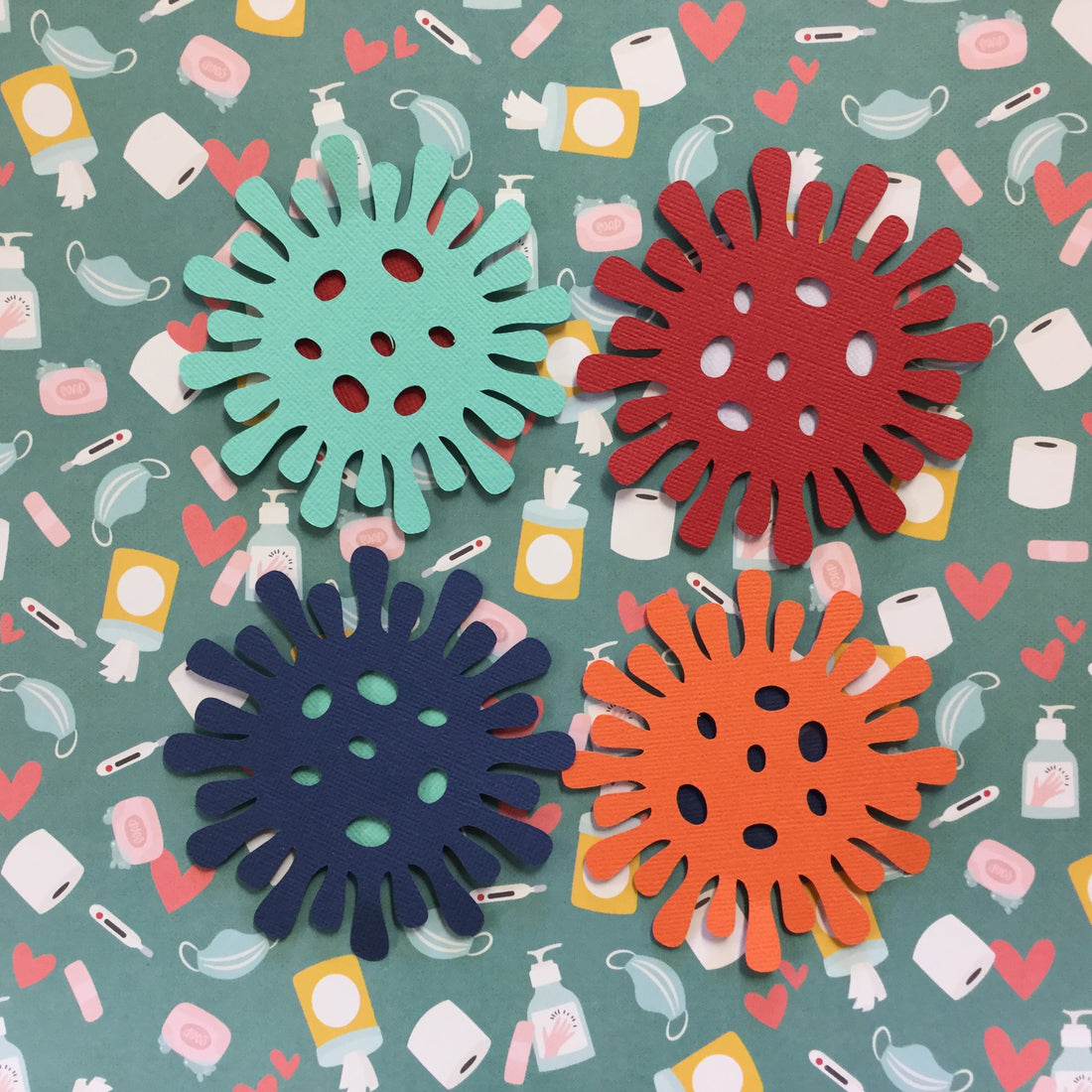 Corona Covid-19 Quarantine Scrapbook DieCuts VIRUS Scrapbooksrus