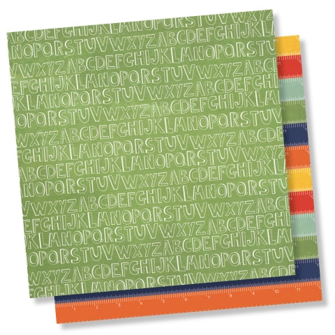 Simple Stories School Rocks! READY SET LEARN 12x12 Scrapbook Paper Scrapbooksrus