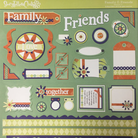 StoryTellers FAMILY & FRIENDS  DIECUTS 12"X12" Scrapbooksrus 