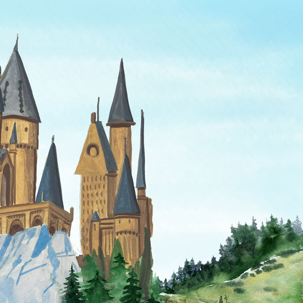 CASTLE RIGHT / TRAIN DS 12X12 Scrapbook Customs Sheet Scrapbooksrus