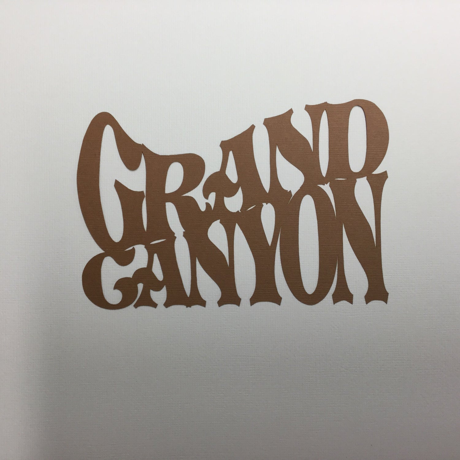 GRAND CANYON Rust Travel Laser Cut Diecut - Scrapbooksrus