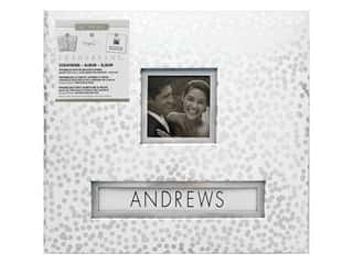 K&Company FRAME A NAME 12"X12" Wedding Scrapbook Album Scrapbooksrus