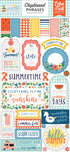 Echo Park 6"x12" SUMMERTIME Chipboard Phrases 26pc Scrapbooksrus 