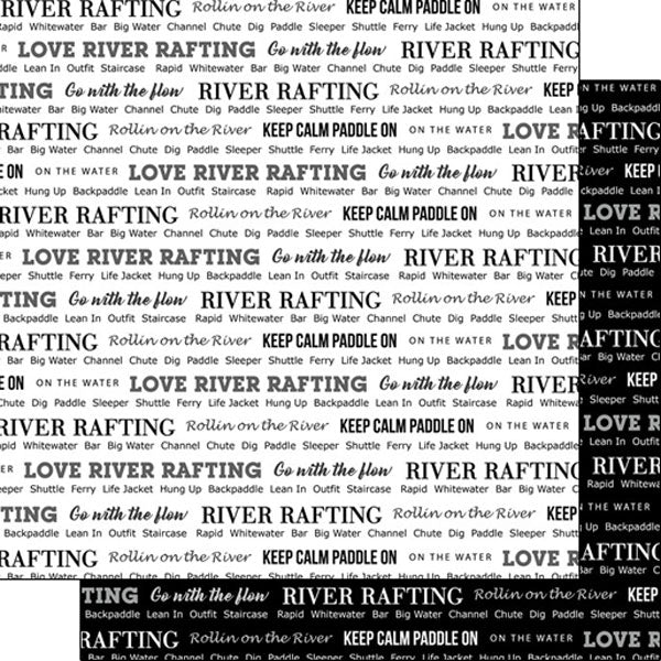 RIVER RAFTING PRIDE 2 12x12 Scrapbook Paper Scrapbooksrus