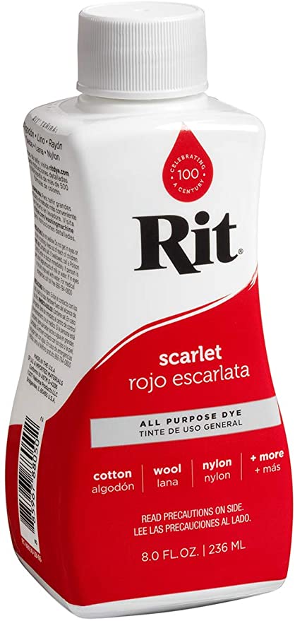 Rit SCARLET All Purpose Dye 8 oz. Scrapbooksrus 