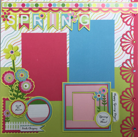 12x12 Scrapbook Layout Page #1 & Inside Cover *Complete a 12x12