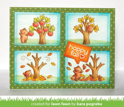 Lawn Fawn Cuts FOURSQUARE BACKDROP: LANDSCAPE Custom Craft Dies 5pc Scrapbooksrus 